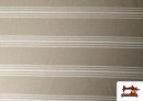 Tissu Loneta Panama Rayures couleur Beige