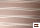 Acheter en ligne Tissu Loneta Panama Rayures couleur Rose avec Nuances