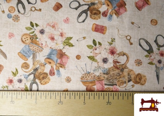 Vente en ligne de copy of Tissu Toile Imprimé Patchwork Multicolore