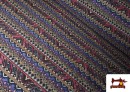 Tissu Jacquard Tissé Ethnique à Cenefas