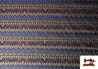 Acheter Tissu Jacquard Tissé Ethnique à Cenefas