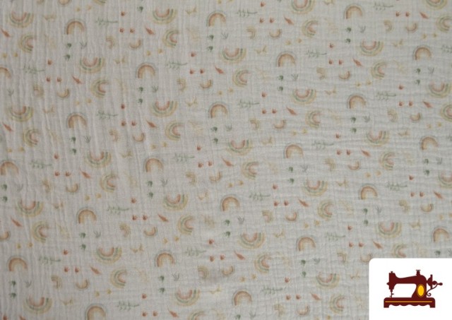 Acheter Tissu Mousseline Arc-en-ciel Enfant