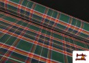 Vente de Tissu Écossais à Grands Carreaux pour Nappes et Décoration couleur Vert Bouteille