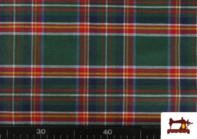 Vente en ligne de Tissu Écossais à Grands Carreaux pour Nappes et Décoration couleur Vert Bouteille