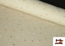 Tissu Mousseline de Coton Fleurs et Petites Abeilles Enfant