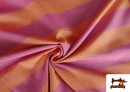 Acheter Tissu Toile Rayures Colorées Estivales couleur Orange