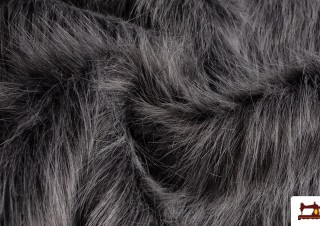 Tissu à Poil Simili Marmotte Naturel Gris Tissu à Poil Simili Marmotte Naturel Gris